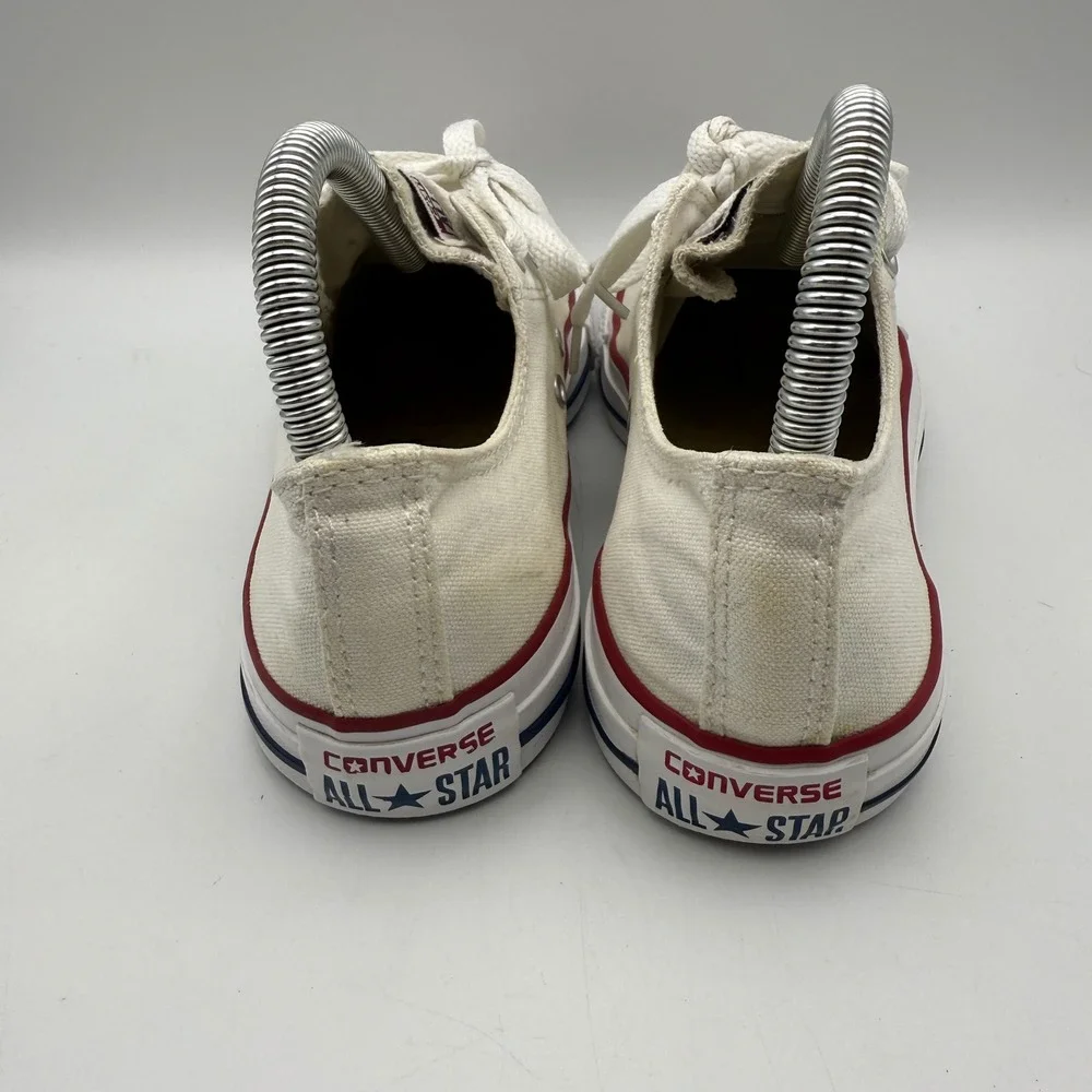 Converse All Star Low Top Sneakers Shoes Women's‎ Size 8 Canvas White Casual